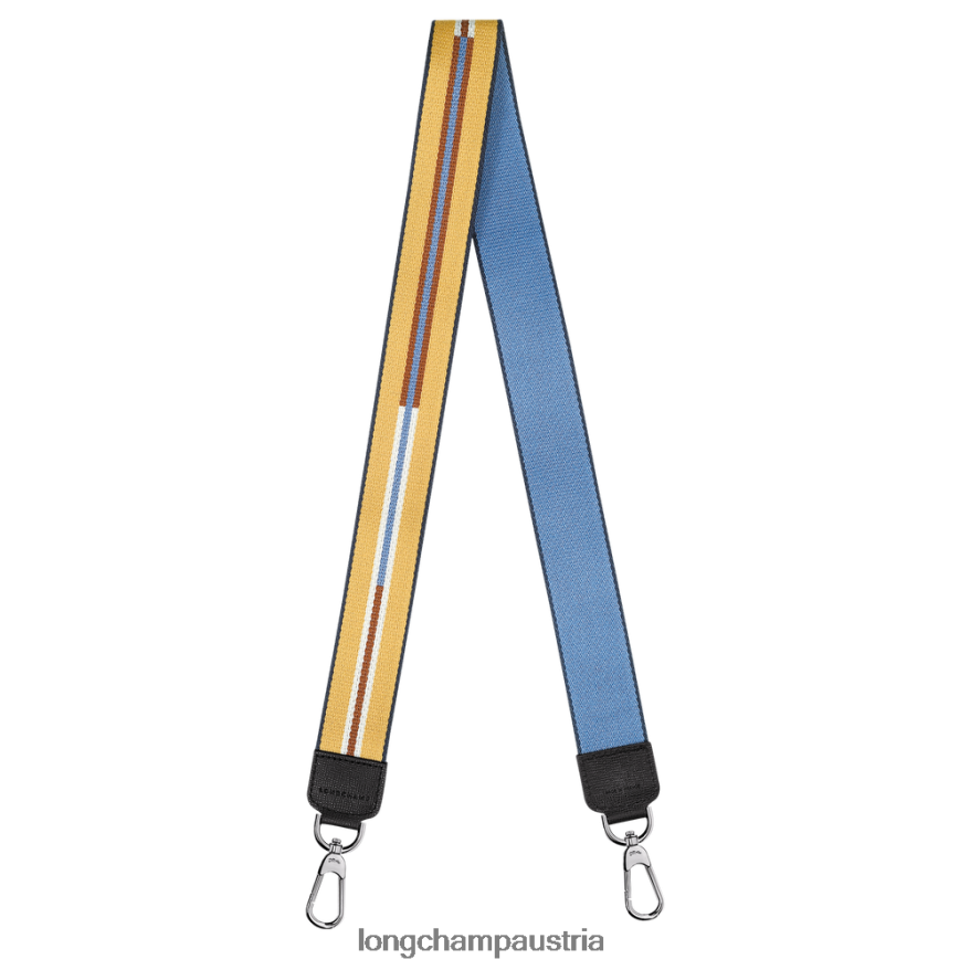 Zubehör bei Longchamp Frauen Rayures-Schultergurt blauer Nebel 2008BJ1078