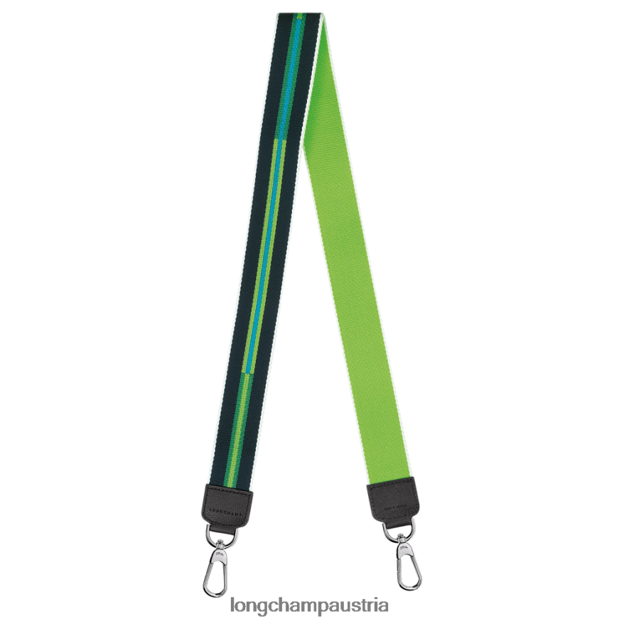 Zubehör bei Longchamp Frauen Rayures-Schultergurt grünes Licht 2008BJ1077