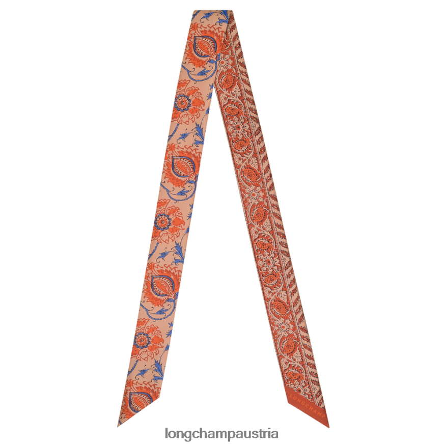 Zubehör bei Longchamp Frauen Seidenband der Frühlings-/Sommerkollektion 2022 orange 2008BJ1025