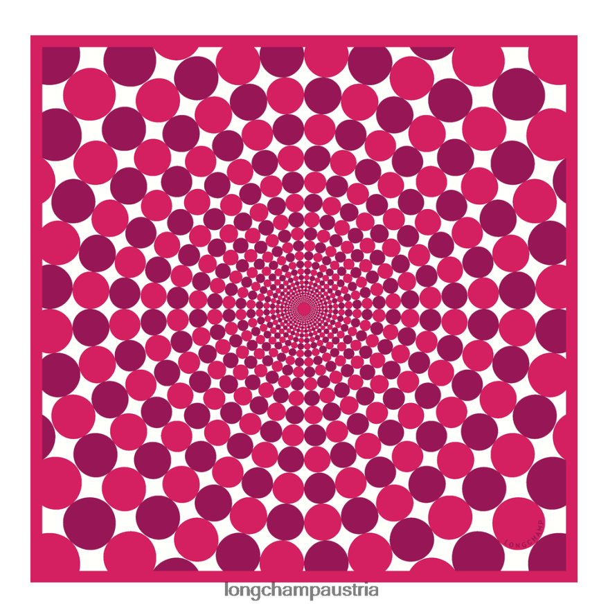 Zubehör bei Longchamp Frauen Seidenschal Frühjahr/Sommer 2023 70 Fuchsie 2008BJ1035