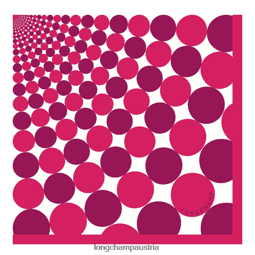 Zubehör bei Longchamp Frauen Seidenschal Frühjahr/Sommer 2023 70 Fuchsie 2008BJ1035