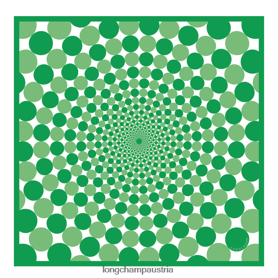 Zubehör bei Longchamp Frauen Seidenschal Frühjahr/Sommer 2023 70 Gras/grünes Licht 2008BJ1036