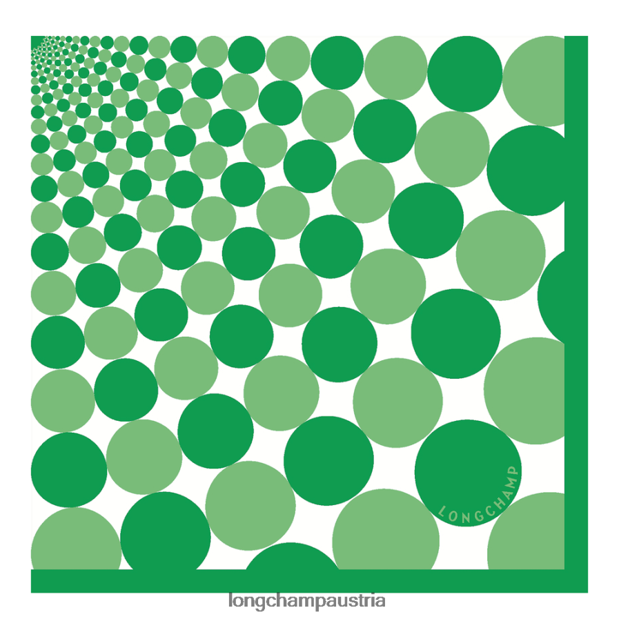 Zubehör bei Longchamp Frauen Seidenschal Frühjahr/Sommer 2023 70 Gras/grünes Licht 2008BJ1036