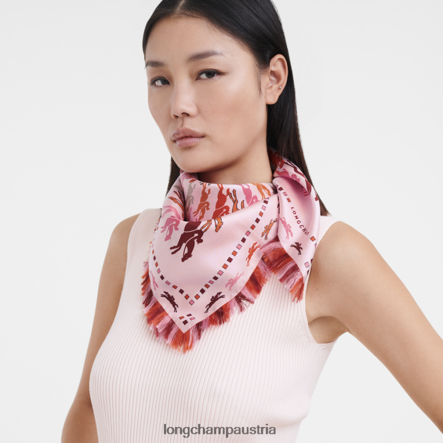 Zubehör bei Longchamp Frauen Seidenschal Frühjahr/Sommer 2023 70 Rosa 2008BJ1028