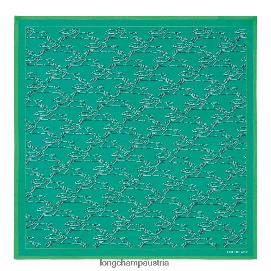 Zubehör bei Longchamp Frauen Seidenschal Frühjahr/Sommer 2023 70 Türkis 2008BJ1032
