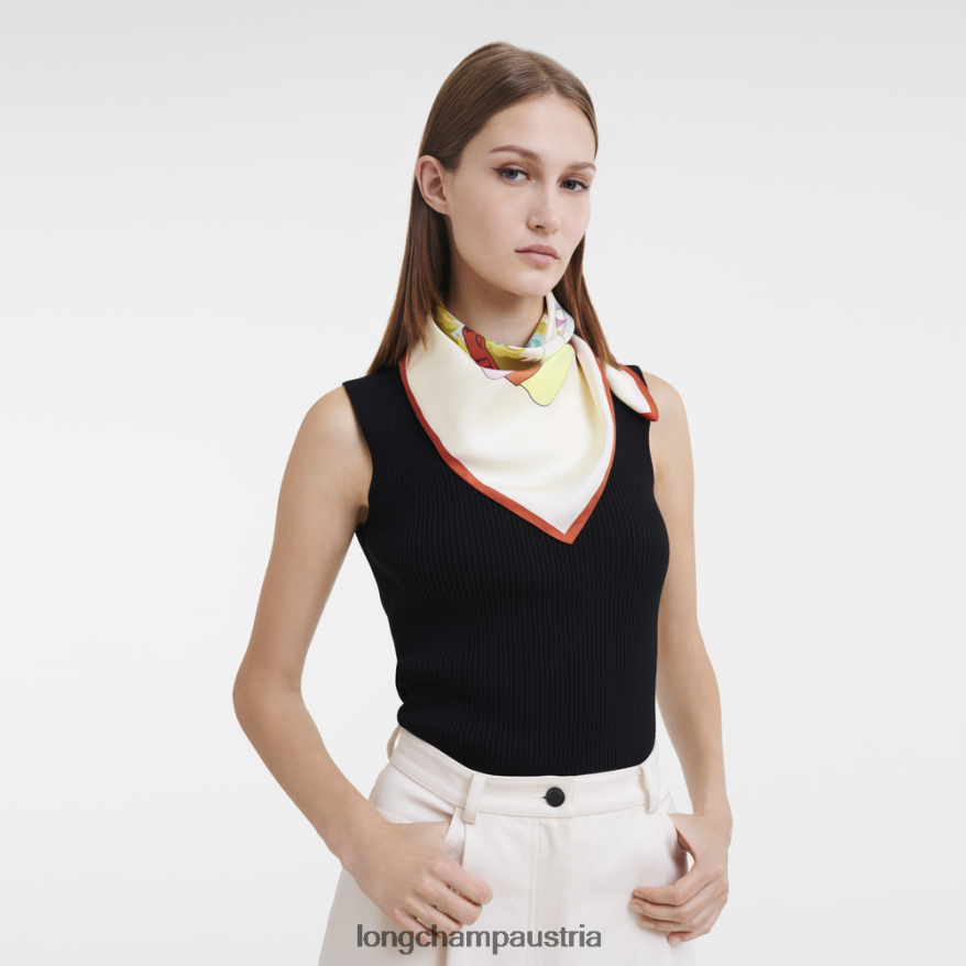 Zubehör bei Longchamp Frauen Seidenschal Frühjahr/Sommer 2023 70 orange 2008BJ1033