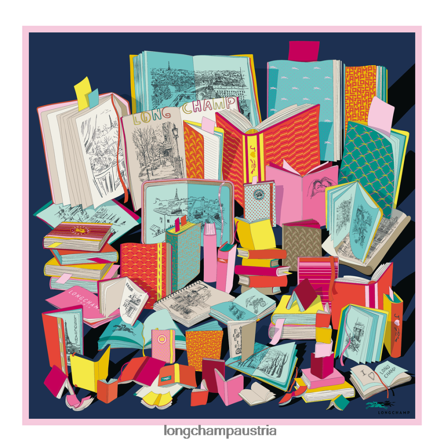 Zubehör bei Longchamp Frauen Seidenschal Frühjahr/Sommer 2023 90 Mehrfarbig 2008BJ1049