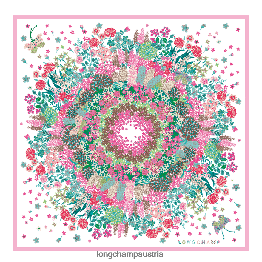 Zubehör bei Longchamp Frauen Seidenschal Frühjahr/Sommer 2023 90 Rosa 2008BJ1039