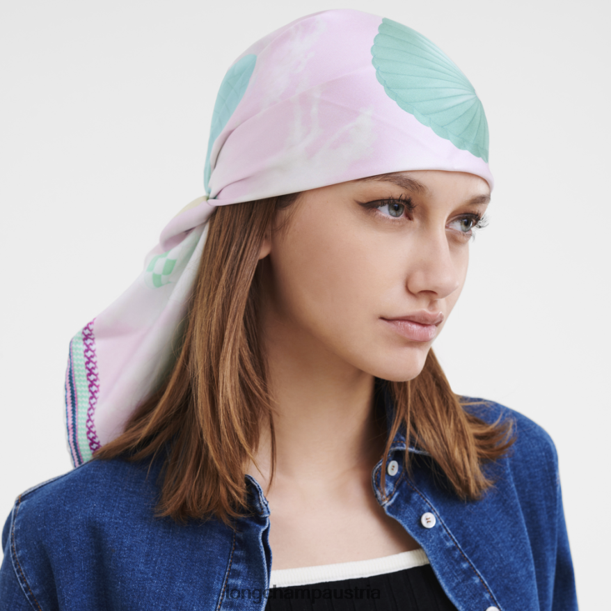 Zubehör bei Longchamp Frauen Seidenschal Frühjahr/Sommer 2023 90 Rosa 2008BJ1052