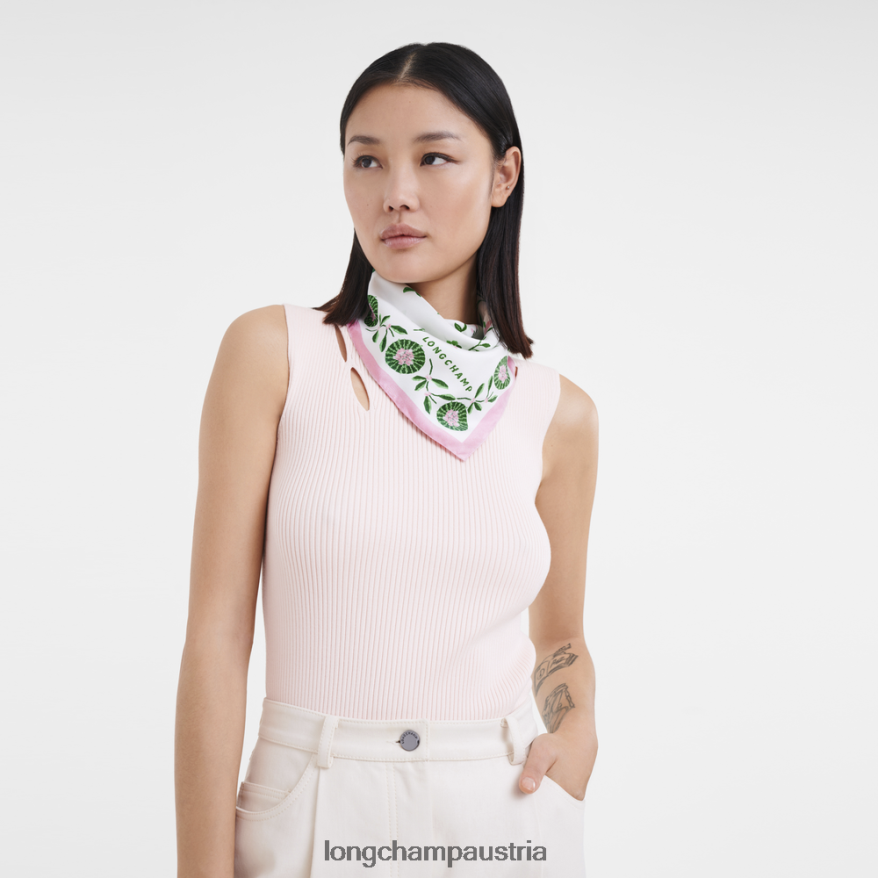 Zubehör bei Longchamp Frauen Seidenschal der Frühjahr/Sommer-Kollektion 2023 50 Rosa 2008BJ1018