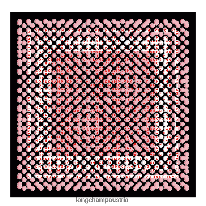 Zubehör bei Longchamp Frauen Seidenschal der Frühjahr/Sommer-Kollektion 2023 50 Schwarz 2008BJ1014