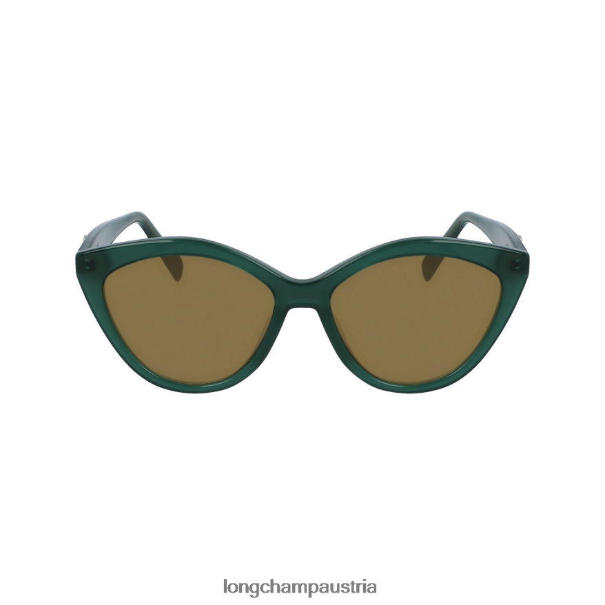 Zubehör bei Longchamp Frauen Sonnenbrillen der Frühlings-/Sommerkollektion 2023 Grün 2008BJ894