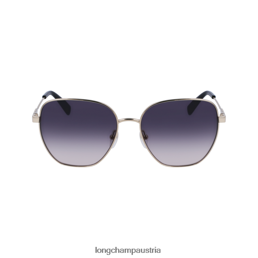 Zubehör bei Longchamp Frauen Sonnenbrillen der Frühlings-/Sommerkollektion 2023 Pfirsich/Grau 2008BJ16