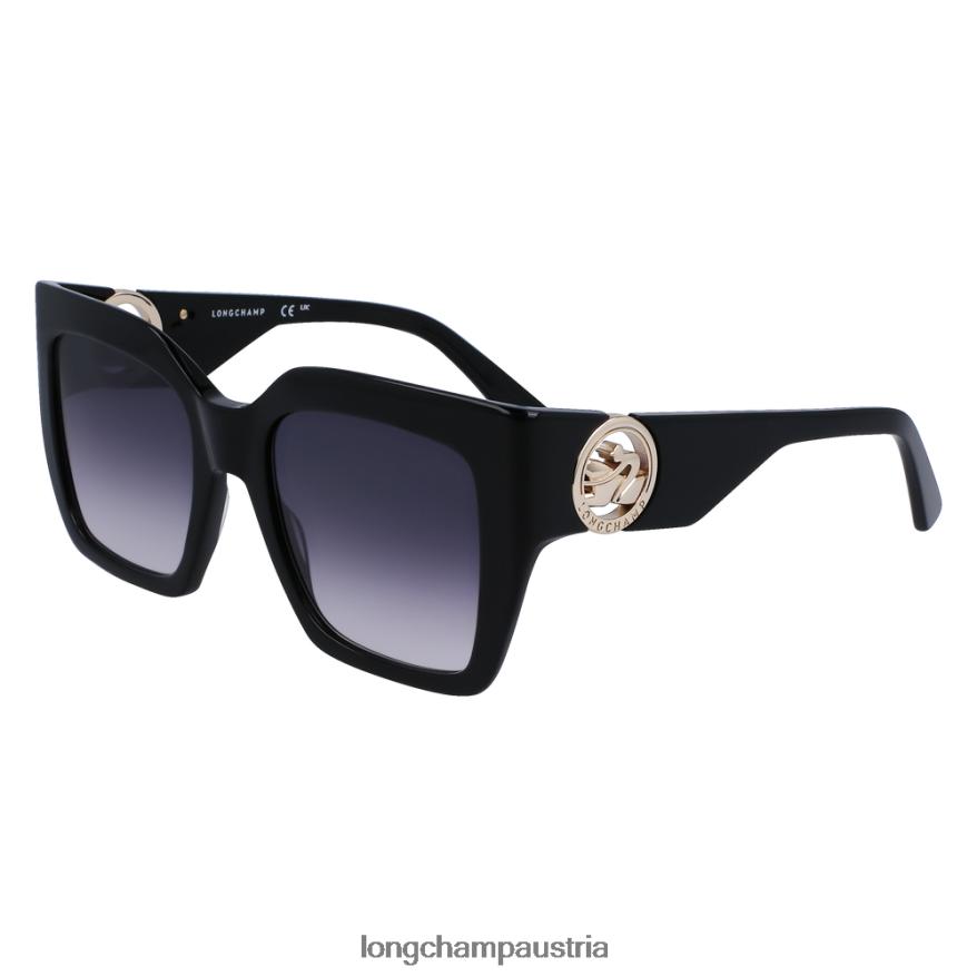 Zubehör bei Longchamp Frauen Sonnenbrillen der Frühlings-/Sommerkollektion 2023 Schwarz 2008BJ881