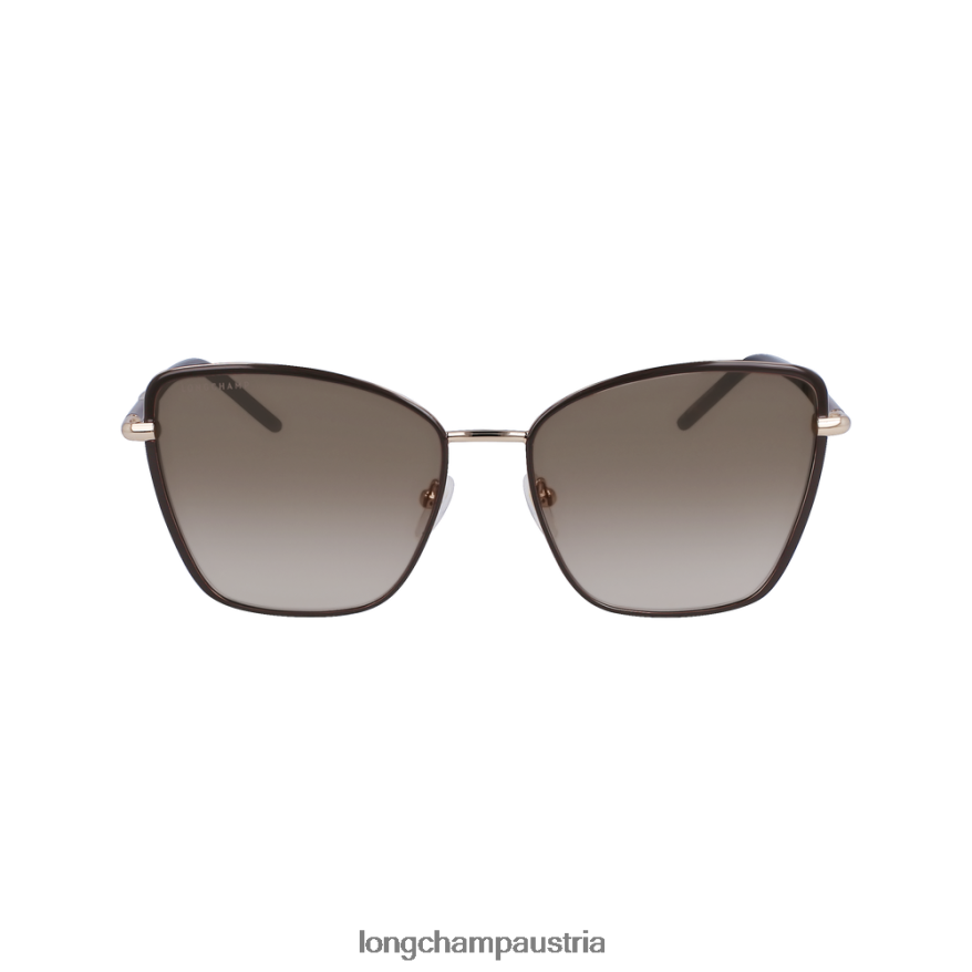 Zubehör bei Longchamp Frauen Sonnenbrillen der Frühlings-/Sommerkollektion 2023 braun/khaki 2008BJ888