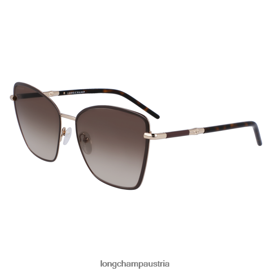 Zubehör bei Longchamp Frauen Sonnenbrillen der Frühlings-/Sommerkollektion 2023 braun/khaki 2008BJ888
