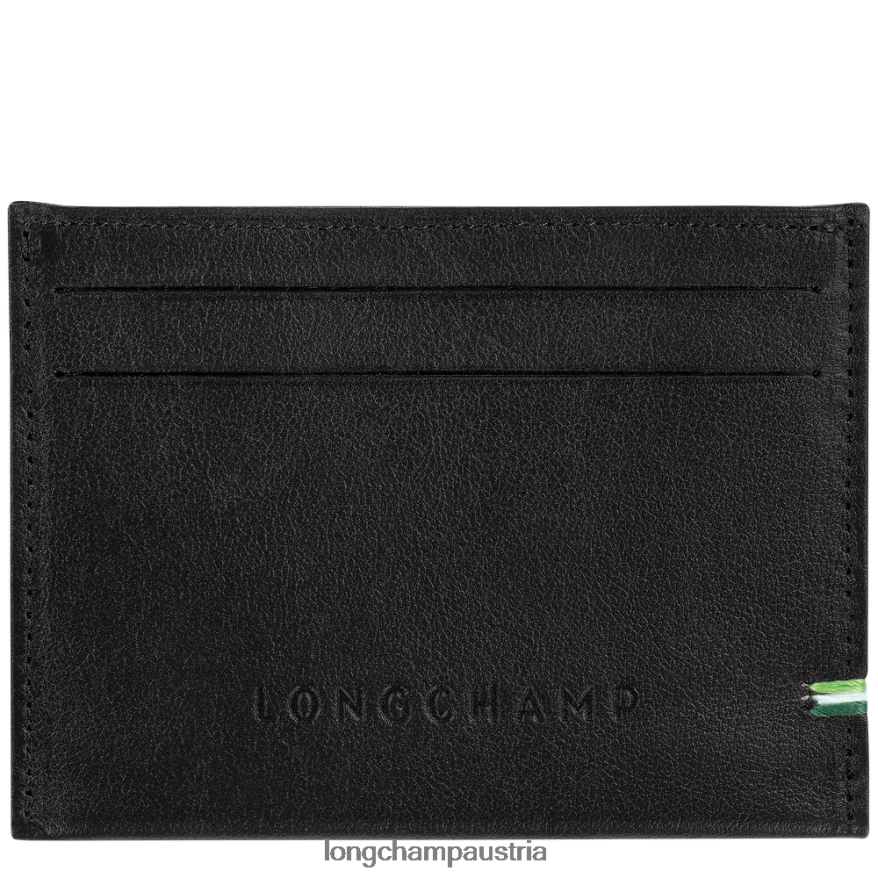 Lederwaren bei Longchamp Männer Inhaber einer Sur-Seine-Karte Schwarz 2008BJ1132