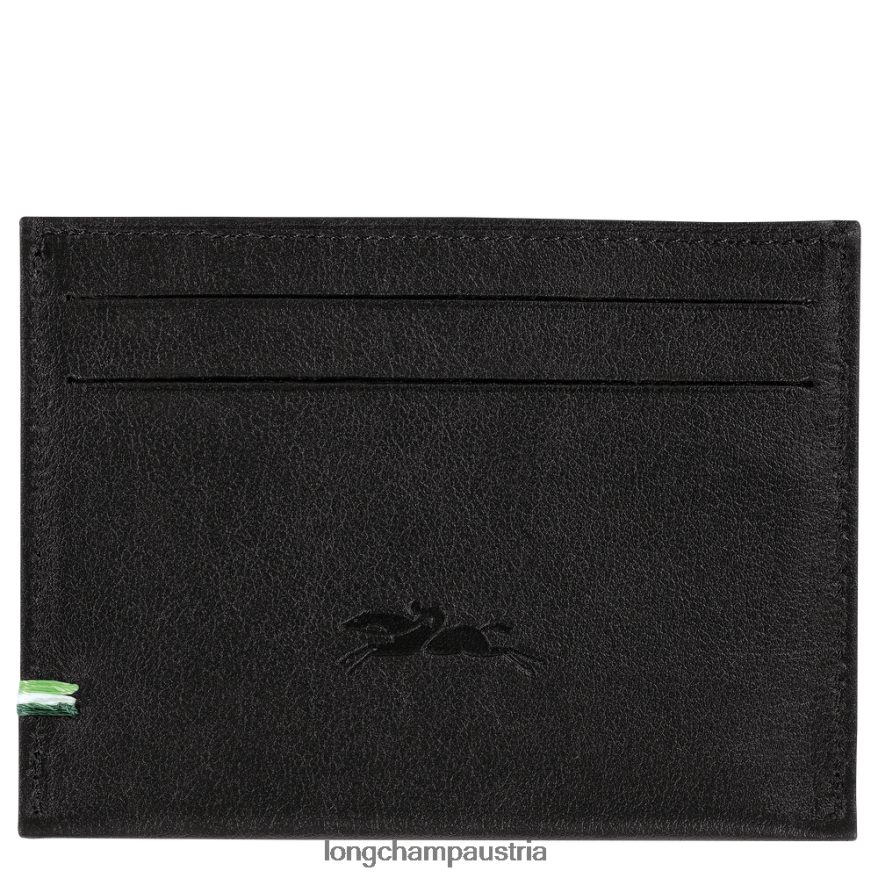 Lederwaren bei Longchamp Männer Inhaber einer Sur-Seine-Karte Schwarz 2008BJ1132