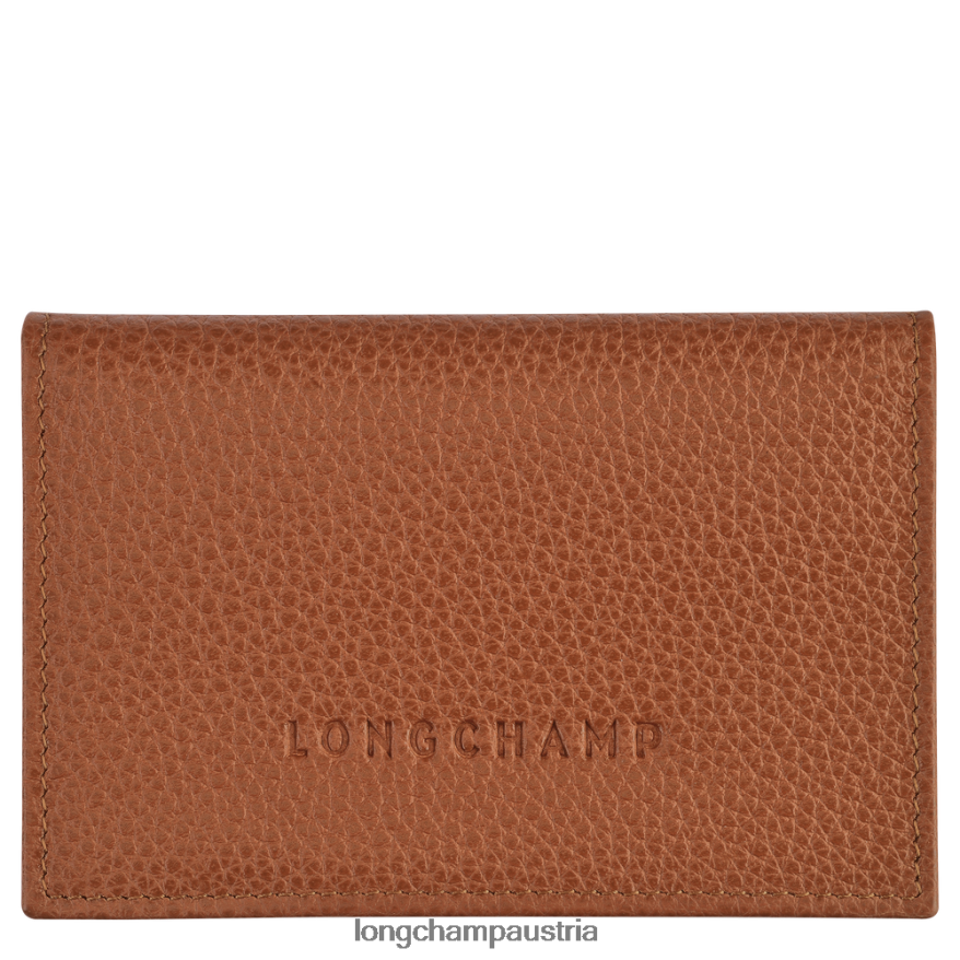 Lederwaren bei Longchamp Männer Le Foulonne Kartenetui Karamell 2008BJ654