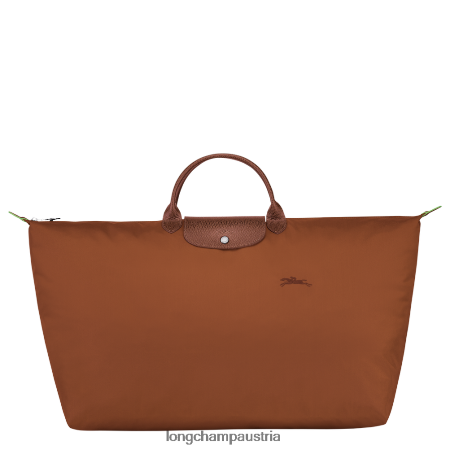 Taschen bei Longchamp Männer Grüne Reisetasche von Le Plage Cognac 2008BJ795