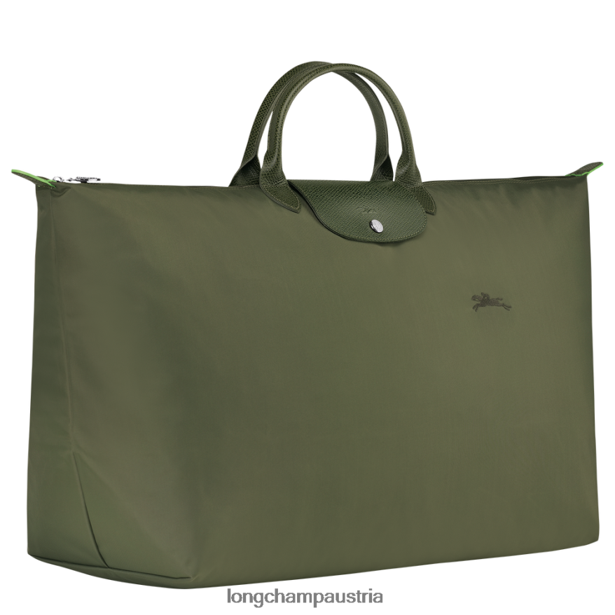Taschen bei Longchamp Männer Grüne Reisetasche von Le Plage Wald 2008BJ794