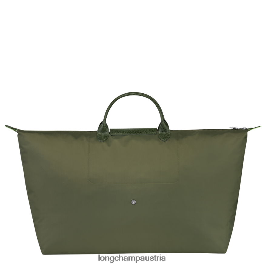 Taschen bei Longchamp Männer Grüne Reisetasche von Le Plage Wald 2008BJ794