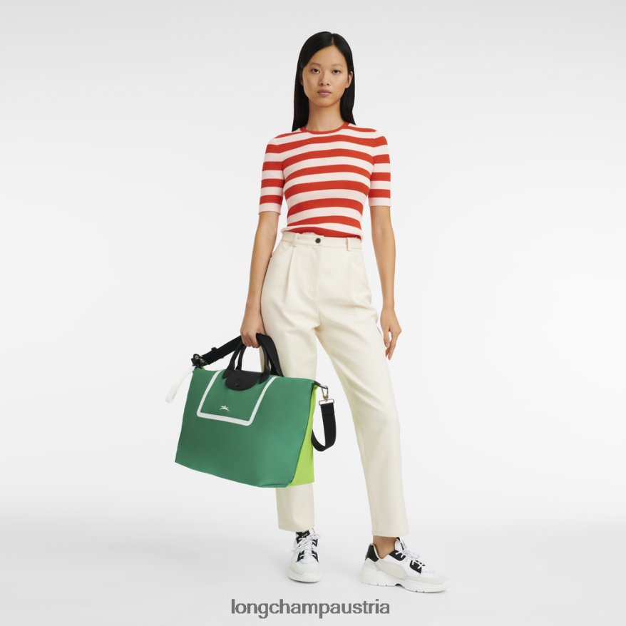 Taschen bei Longchamp Männer Reisetasche aus der Le Plage-Kollektion Gras/grünes Licht 2008BJ777