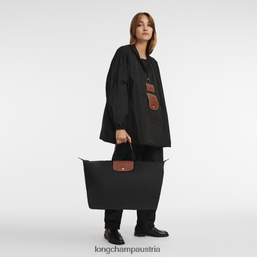 Taschen bei Longchamp X D'heygere Männer Reisetasche/Rucksack Schwarz 2008BJ832