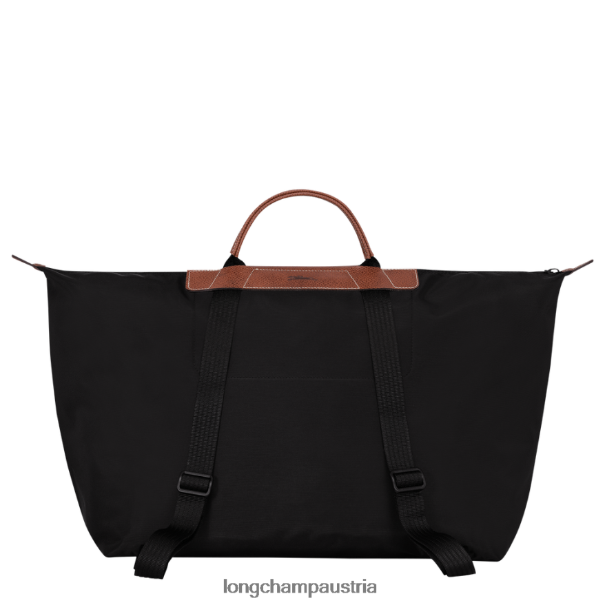 Taschen bei Longchamp X D'heygere Männer Reisetasche/Rucksack Schwarz 2008BJ832