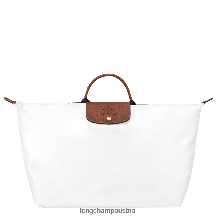 Taschen bei Longchamp X D'heygere Männer Reisetasche/Rucksack Weiß 2008BJ833