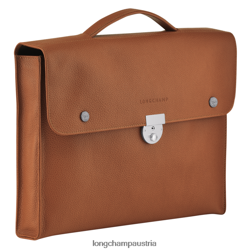 Taschen bei Longchamp Männer Le Foulonne Aktentasche Karamell 2008BJ484