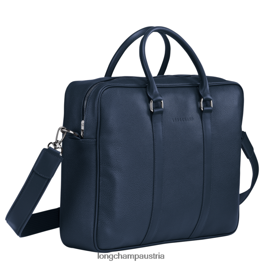 Taschen bei Longchamp Männer Le Foulonne Aktentasche Marine 2008BJ1101
