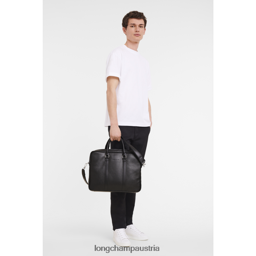 Taschen bei Longchamp Männer Le Foulonne Aktentasche Schwarz 2008BJ478
