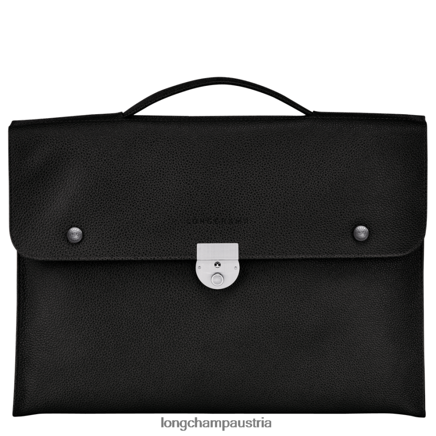 Taschen bei Longchamp Männer Le Foulonne Aktentasche Schwarz 2008BJ483