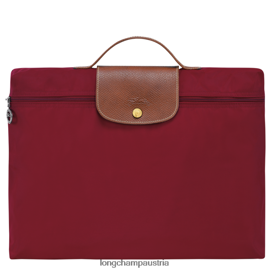 Taschen bei Longchamp Männer Original-Aktentasche von Le Plage Rot 2008BJ487