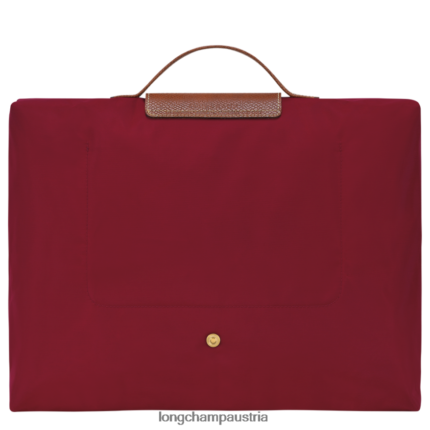 Taschen bei Longchamp Männer Original-Aktentasche von Le Plage Rot 2008BJ487
