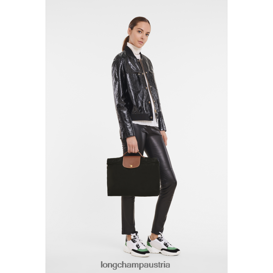 Taschen bei Longchamp Männer Original-Aktentasche von Le Plage Schwarz 2008BJ485