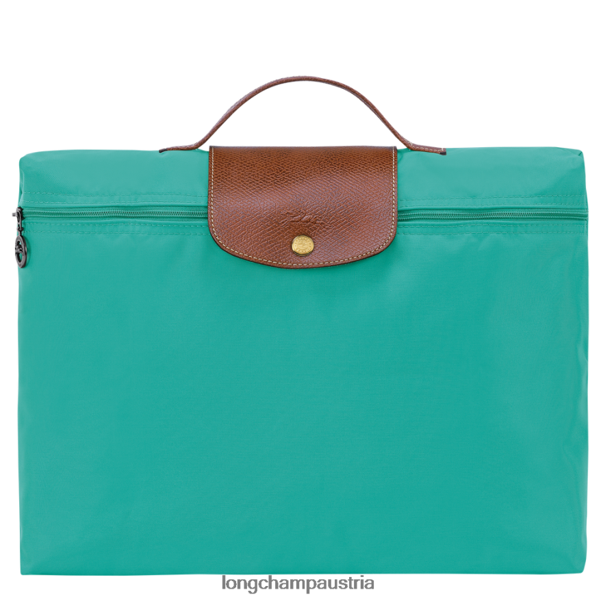 Taschen bei Longchamp Männer Original-Aktentasche von Le Plage Türkis 2008BJ489