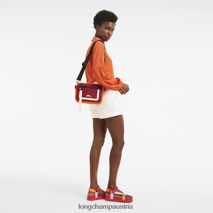 Taschen bei Longchamp Männer Kameratasche aus der Le Plage-Kollektion orange/burgund 2008BJ335