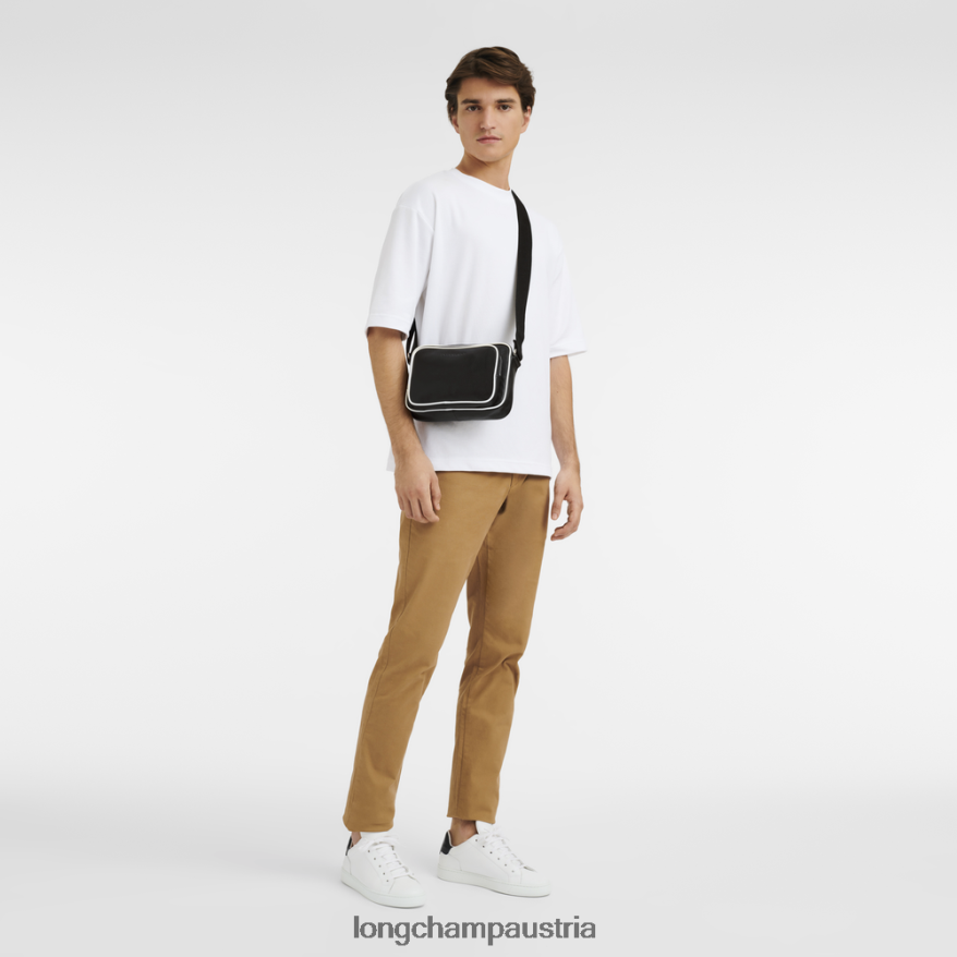 Taschen bei Longchamp Männer Le Foulonne Kameratasche Schwarz-Weiss 2008BJ1124