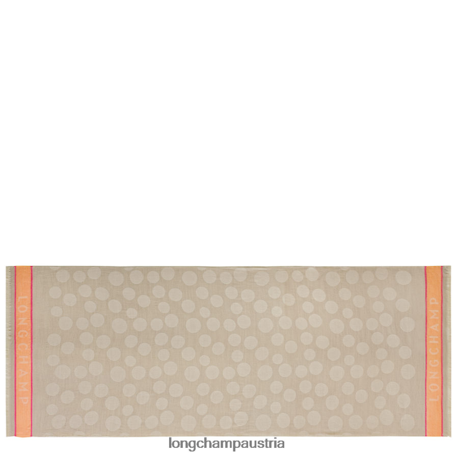 Zubehör bei Longchamp Männer Stola aus der Frühjahr/Sommer-Kollektion 2023 Beige 2008BJ992