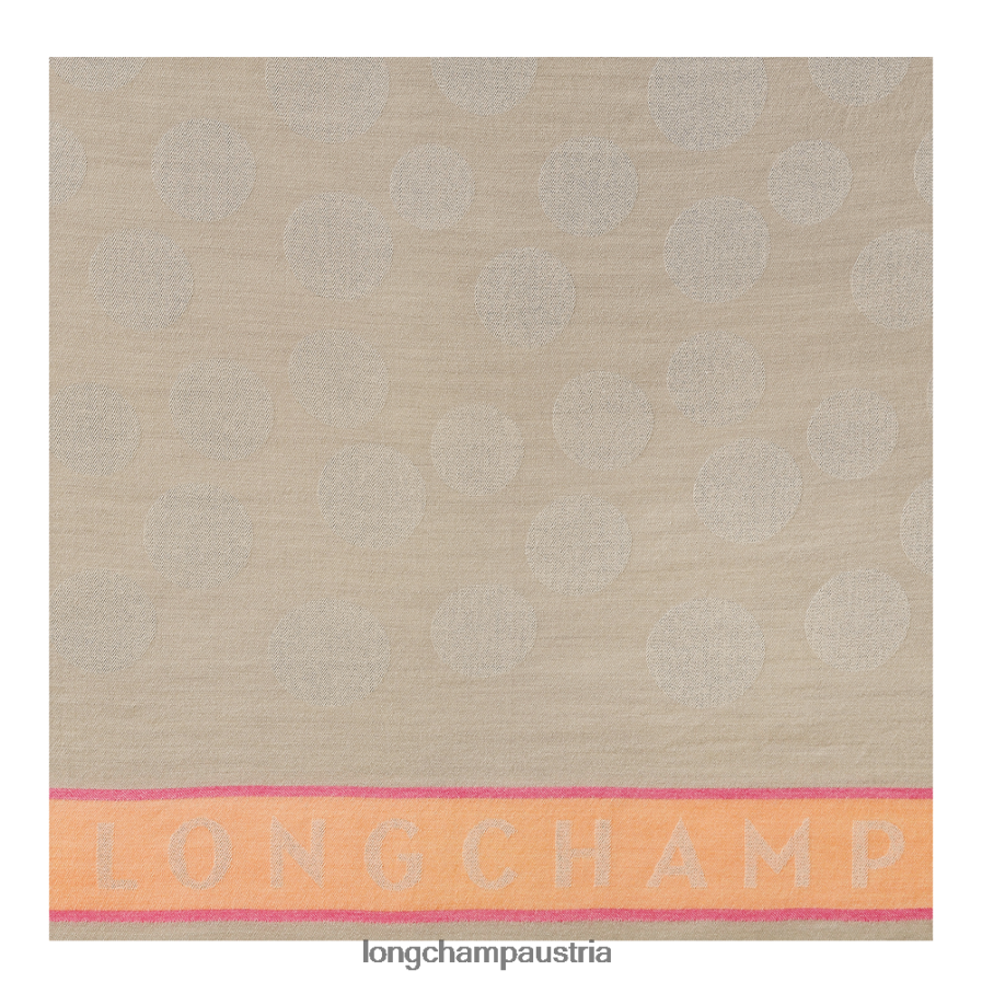 Zubehör bei Longchamp Männer Stola aus der Frühjahr/Sommer-Kollektion 2023 Beige 2008BJ992