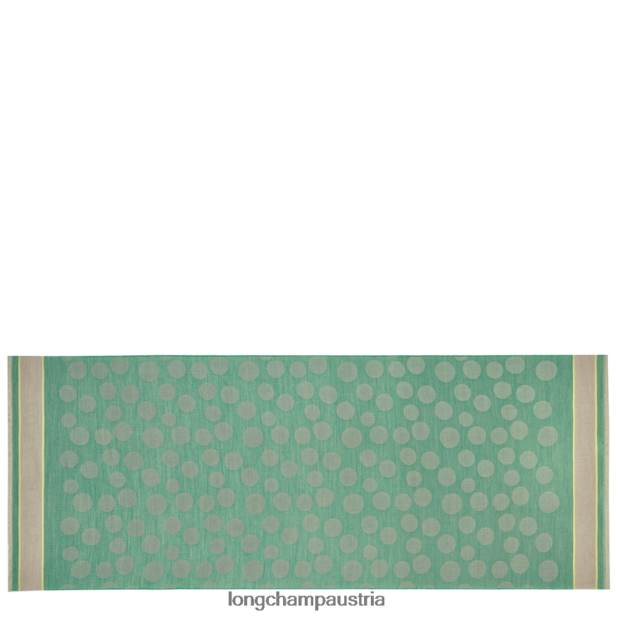 Zubehör bei Longchamp Männer Stola aus der Frühjahr/Sommer-Kollektion 2023 Gras/grünes Licht 2008BJ993